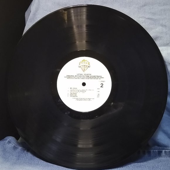 Lethal Weapon Soundtrack Goldstamp Promo w/Lethal Weapon 2 infopost RARE!! - Picture 5 of 8